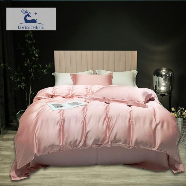 bedding sets liv-esthete pink 100% silk set soft quilt cover bed sheet pillowcases flat duvet home textile
bedding sets liv-esthete pink 100% silk set soft quilt cover bed sheet pillowcases flat duvet home textile