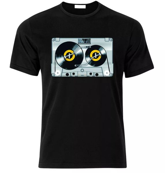 old school dj tape vinyl retro cassette 80's 90's music funny t shirt t-shirt, White;black
old school dj tape vinyl retro cassette 80's 90's music funny t shirt t-shirt, White;black