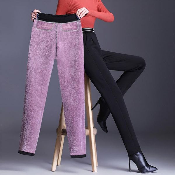 women's pants & capris black stripe warm for women winter thick lamb hair thermal plus size high waist wool fleece female girl trousers, Black;white
women's pants & capris black stripe warm for women winter thick lamb hair thermal plus size high waist wool fleece female girl trousers, Black;white