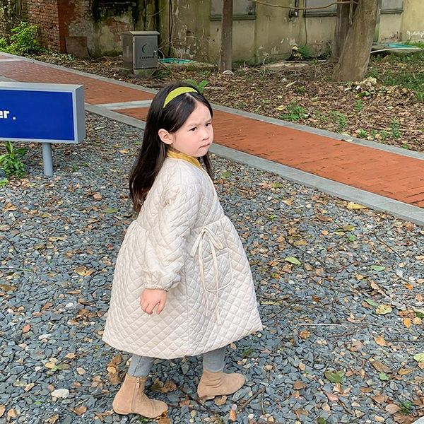 down coat winter autumn girls baby jacket children outwear kids warm clothes fashion check cotton padded waist lacing 1 to 6 yrs, Blue;gray
down coat winter autumn girls baby jacket children outwear kids warm clothes fashion check cotton padded waist lacing 1 to 6 yrs, Blue;gray