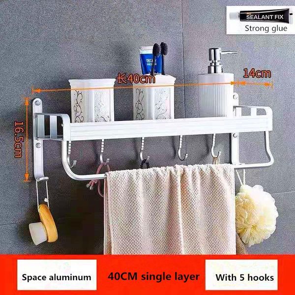 bathroom single and double towel rack space aluminum shelf bathrobe hook accessories bath accessory set
bathroom single and double towel rack space aluminum shelf bathrobe hook accessories bath accessory set