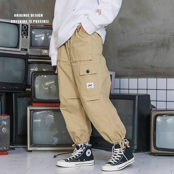 men's pants original tide brand japanese street overalls feet loose hong kong style students men and women sports casual, Black
men's pants original tide brand japanese street overalls feet loose hong kong style students men and women sports casual, Black