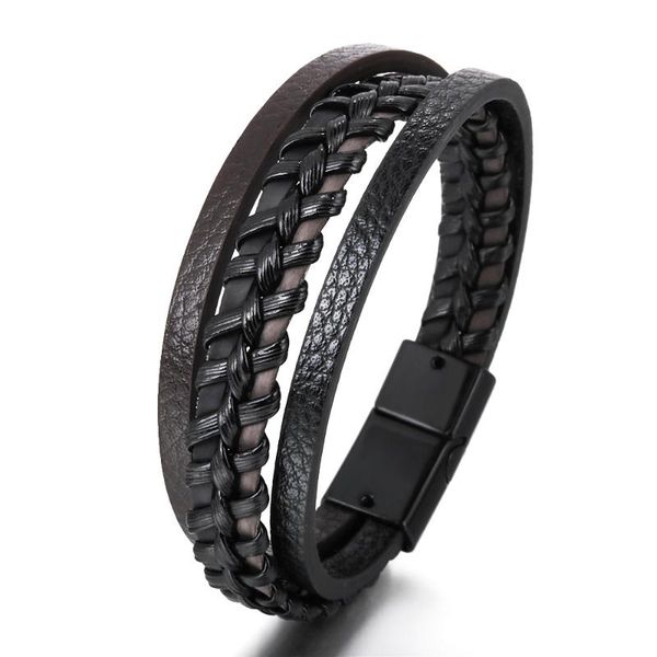 charm bracelets european and american jewelry magnetic leather rope hand woven bracelet national style mixed color men's, Golden;silver
charm bracelets european and american jewelry magnetic leather rope hand woven bracelet national style mixed color men's, Golden;silver
