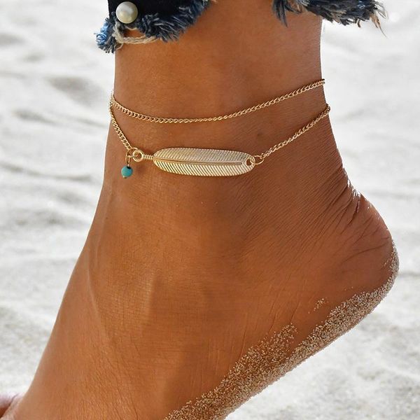 anklets yada silver color feather leaves for women foot beach barefoot sandals bohemian bracelet ankle female at200045, Red;blue
anklets yada silver color feather leaves for women foot beach barefoot sandals bohemian bracelet ankle female at200045, Red;blue
