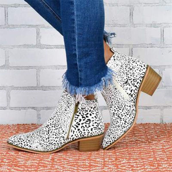 boots women's leopard ankle women zip pu leather square heel 2021 woman pointed toe pump female waterproof ladies shoe plus size, Black
boots women's leopard ankle women zip pu leather square heel 2021 woman pointed toe pump female waterproof ladies shoe plus size, Black