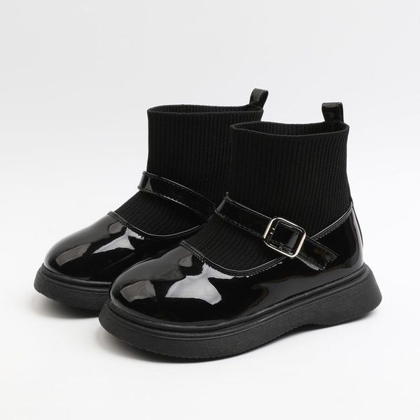 boots buckle children ankle shoes spring autumn pu knitting patchwork fashion for girls soft bottom slip on kids sock 2022, Black;grey
boots buckle children ankle shoes spring autumn pu knitting patchwork fashion for girls soft bottom slip on kids sock 2022, Black;grey