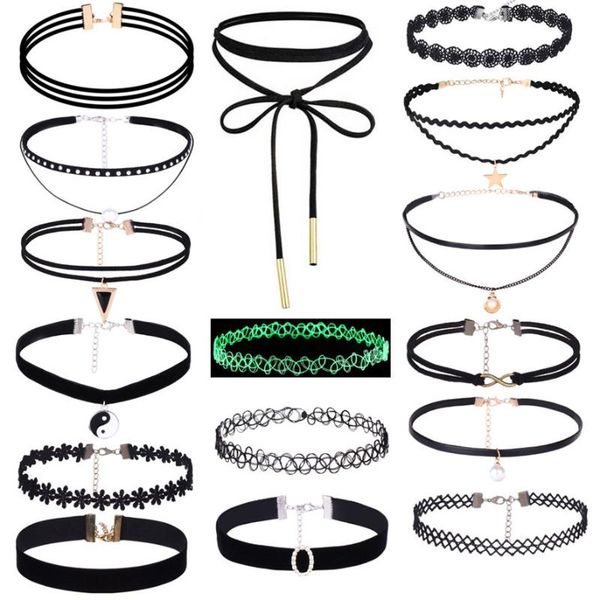 brand 16 pieces choker necklace set stretch velvet classic gothic tattoo lace 15-60-2510 chokers, Golden;silver
brand 16 pieces choker necklace set stretch velvet classic gothic tattoo lace 15-60-2510 chokers, Golden;silver