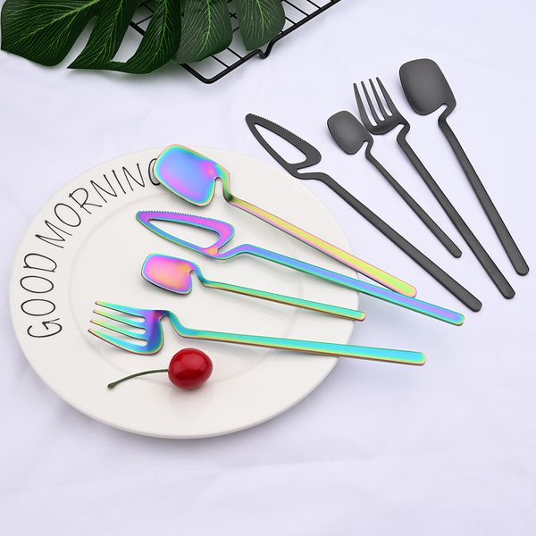 16pcs black cutlery set knives dessert forks spoons dinnerware set 304 stainless steel tableware set home kitchen silverware
16pcs black cutlery set knives dessert forks spoons dinnerware set 304 stainless steel tableware set home kitchen silverware