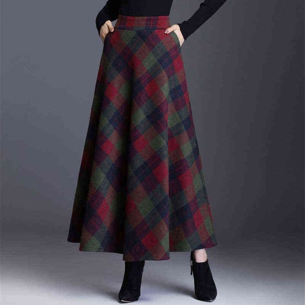 plaid tall waist long skirts for women autumn winter elegant korean fashion maxi skirt mom plus size 3xlcasual loose wool skirt 211120, Black
plaid tall waist long skirts for women autumn winter elegant korean fashion maxi skirt mom plus size 3xlcasual loose wool skirt 211120, Black