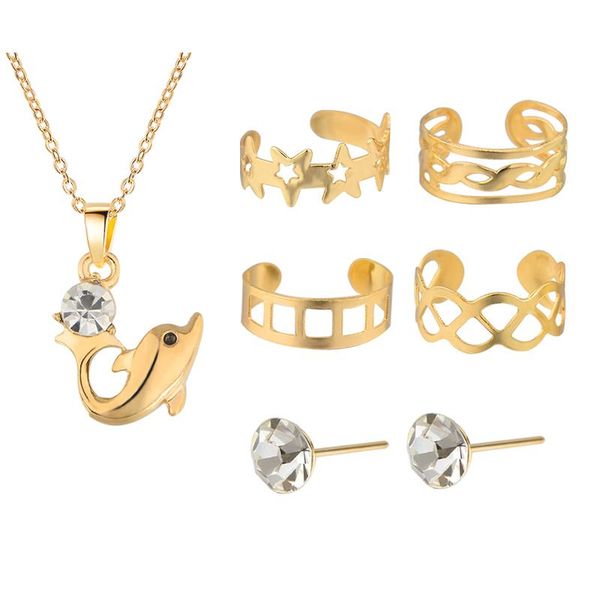 earrings & necklace misananryne fashion elegant women rhinestone jewelry set ring wedding party arrivel wholesale, Silver
earrings & necklace misananryne fashion elegant women rhinestone jewelry set ring wedding party arrivel wholesale, Silver