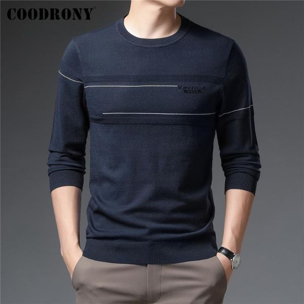 men's sweaters coodrony brand sweater pullover men fashion casual striped o-neck pull homme autumn winter knitwear shirt clothing jerse, White;black
men's sweaters coodrony brand sweater pullover men fashion casual striped o-neck pull homme autumn winter knitwear shirt clothing jerse, White;black