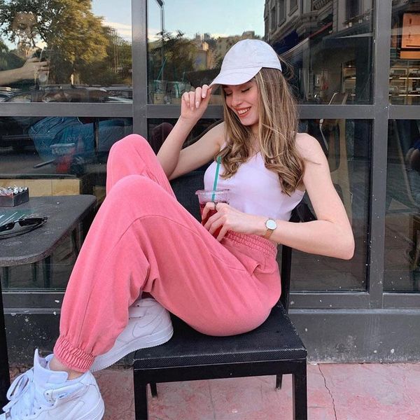 women's sport pant autumn winter solid pink color tie feet casual pencil pants girls trousers high waist loose running sportpant & capr, Black;white
women's sport pant autumn winter solid pink color tie feet casual pencil pants girls trousers high waist loose running sportpant & capr, Black;white
