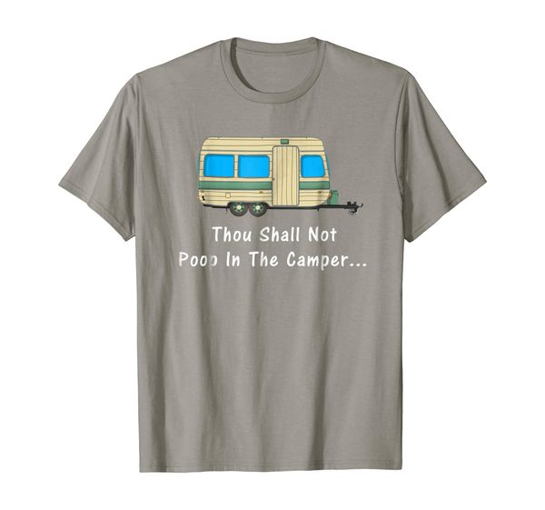 thou shall not poop in the camper t shirt gift for women men, White;black
thou shall not poop in the camper t shirt gift for women men, White;black