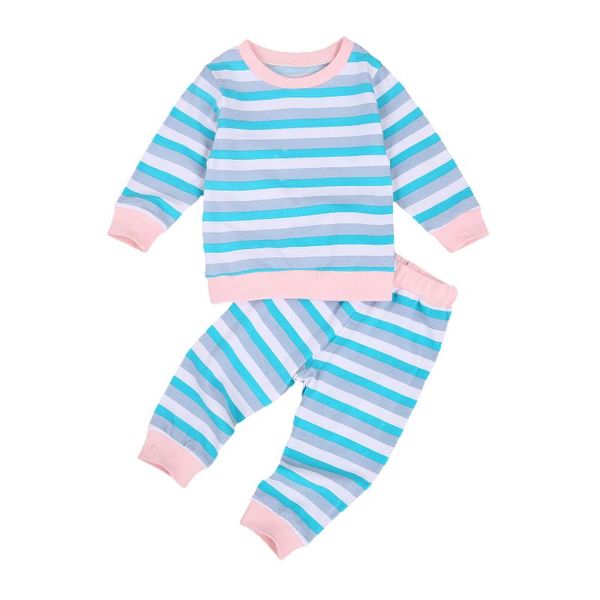 clothing sets born girls boys 2-piece set, baby's stripe print long sleeve crew neck elastic waist trousers, White
clothing sets born girls boys 2-piece set, baby's stripe print long sleeve crew neck elastic waist trousers, White