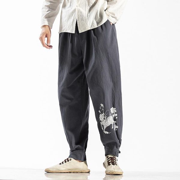 men's pants 2021 men casual linen harem hip hop joggers print trousers male streetwear oversized m-5xl, Black
men's pants 2021 men casual linen harem hip hop joggers print trousers male streetwear oversized m-5xl, Black