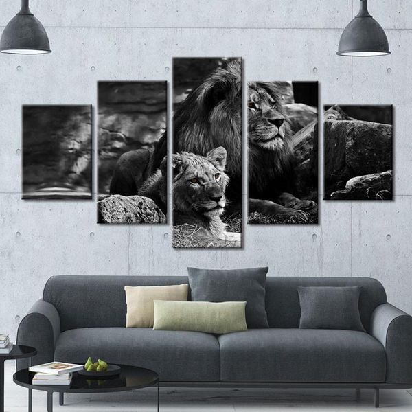 other home decor canvas wall art pictures 5 piece black background lion painting modern prints animas poster artwork
other home decor canvas wall art pictures 5 piece black background lion painting modern prints animas poster artwork