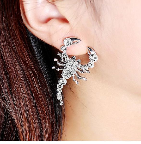 stud selling rhinestone silver three-dimensional animal scorpion earrings halloween alternative exaggerated jewelry, Golden;silver
stud selling rhinestone silver three-dimensional animal scorpion earrings halloween alternative exaggerated jewelry, Golden;silver