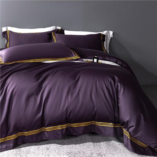 bedding sets luxury 600tc egypt cotton purple set gold stripes embroidery home/el duvet cover fitted bed sheet linen pillowcases
bedding sets luxury 600tc egypt cotton purple set gold stripes embroidery home/el duvet cover fitted bed sheet linen pillowcases