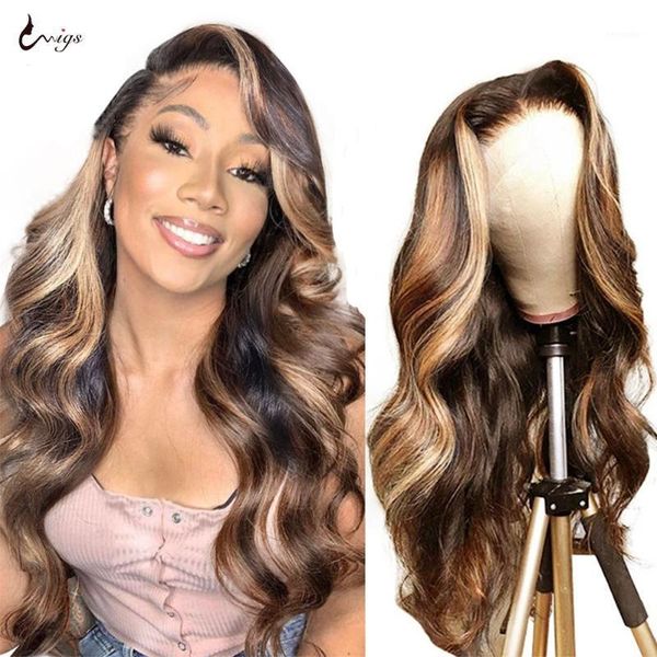 density lace wig 4/27 highlight human hair wigs body wave front colored brown uwigs remy1, Black;brown
density lace wig 4/27 highlight human hair wigs body wave front colored brown uwigs remy1, Black;brown