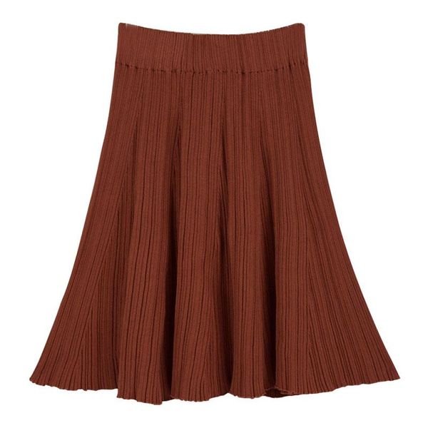 skirts women's pleated mini skirt fashionable elegant autumn-winter knitted solid color with elastic waist, Black
skirts women's pleated mini skirt fashionable elegant autumn-winter knitted solid color with elastic waist, Black