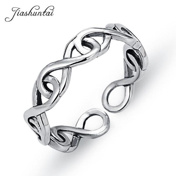 cluster rings jiashuntai trendy 100% 925 sterling silver for women infinity symbol thai jewelry open ring lover gifts, Golden;silver
cluster rings jiashuntai trendy 100% 925 sterling silver for women infinity symbol thai jewelry open ring lover gifts, Golden;silver