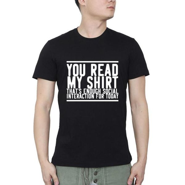 men's t-shirts funny social interaction casual summer t-shirt streetwear o neck, White;black
men's t-shirts funny social interaction casual summer t-shirt streetwear o neck, White;black