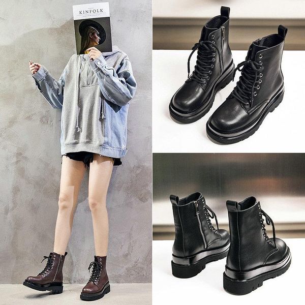 boots 2021 winter genuine leather women korean thick-soled heightened short motorcycle, Black
boots 2021 winter genuine leather women korean thick-soled heightened short motorcycle, Black