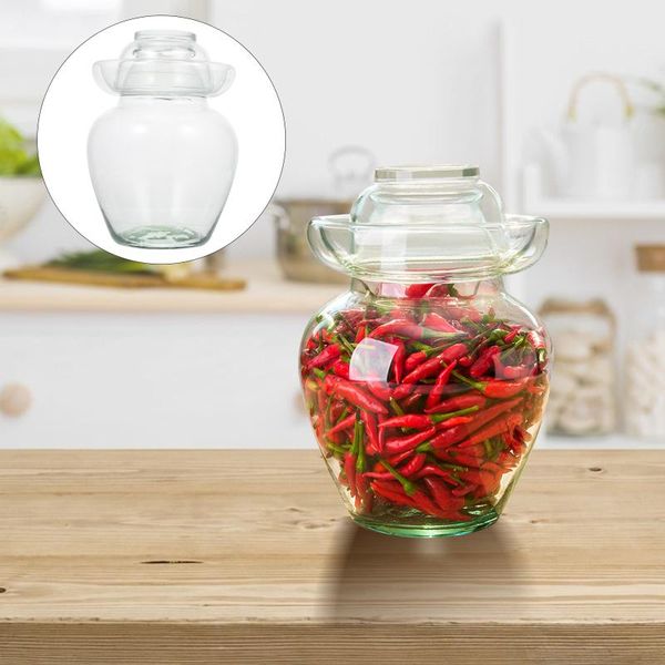 storage bottles & jars 1pc glass pickle vegetable jar kitchen large capacity sealed (transparent)
storage bottles & jars 1pc glass pickle vegetable jar kitchen large capacity sealed (transparent)