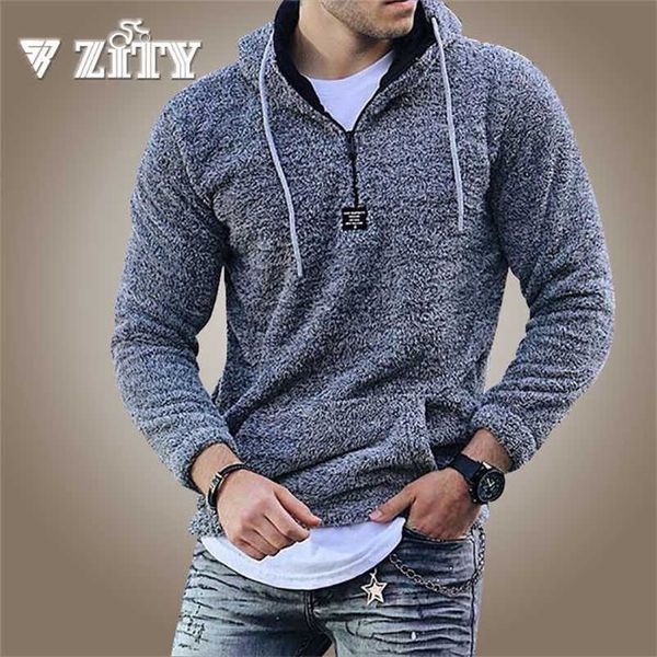 men fleece faux fur sweatshirt casual hoodie mens warm streetwear pullover stand collar zipper sweatshirts male clothing 211116, Black
men fleece faux fur sweatshirt casual hoodie mens warm streetwear pullover stand collar zipper sweatshirts male clothing 211116, Black
