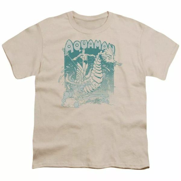 Aquaman Catch A Wave Kids Youth T Shirt Licensed Justice DC Comics Tee Cream, White;black
Aquaman Catch A Wave Kids Youth T Shirt Licensed Justice DC Comics Tee Cream, White;black