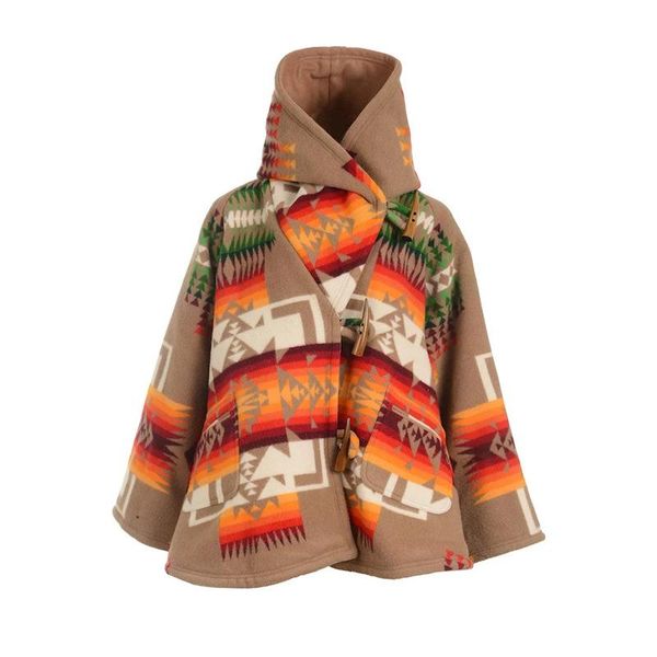 women's wool & blends fashion horn button hooded cape coat women warm 2021 winter outerwear flare sleeve elegant ol long jackets, Black
women's wool & blends fashion horn button hooded cape coat women warm 2021 winter outerwear flare sleeve elegant ol long jackets, Black