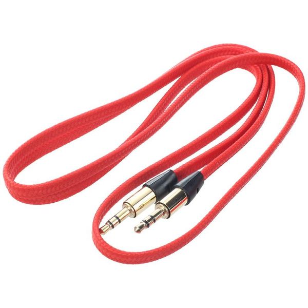 audio cables & connectors 1m 3ft 3.5 mm male to m/m jack stereo aux cable cord lead pc mp3 dvd red 
audio cables & connectors 1m 3ft 3.5 mm male to m/m jack stereo aux cable cord lead pc mp3 dvd red