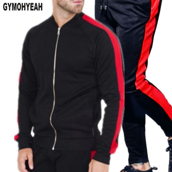 gyms men's sets new 2018 casual simple fitness fashion sportswear tracksuit set male zipper brands, Gray
gyms men's sets new 2018 casual simple fitness fashion sportswear tracksuit set male zipper brands, Gray