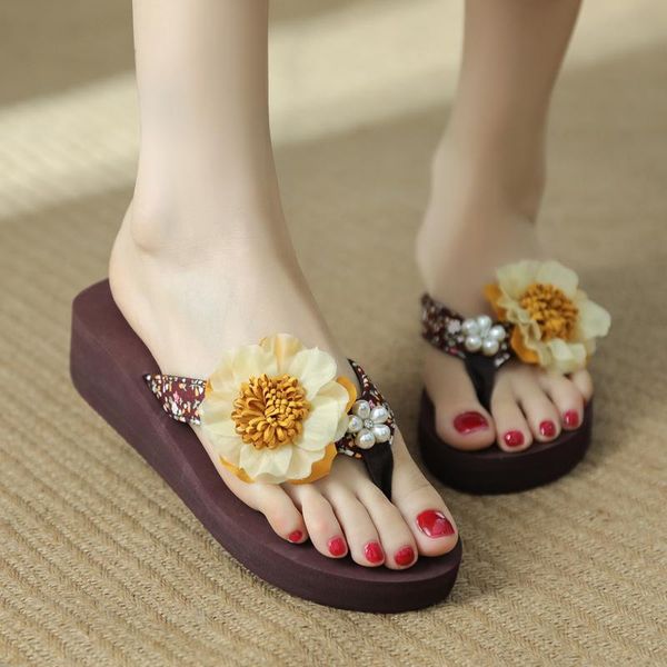 beach shoes rubber flip flops ladies' slippers on a wedge flower platform luxury slides med sabot hawaiian flat soft designer, Black
beach shoes rubber flip flops ladies' slippers on a wedge flower platform luxury slides med sabot hawaiian flat soft designer, Black