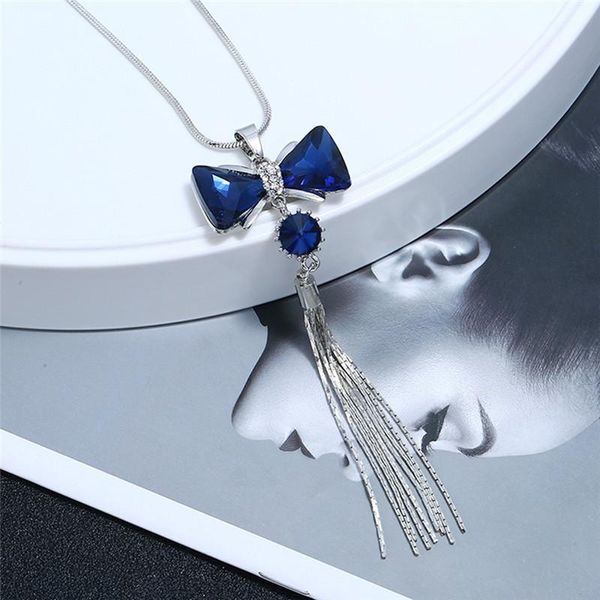 pendant necklaces pinksee delicate long tassel sweater chain flowers bowknot dangles necklace for women gifts ladies, Silver
pendant necklaces pinksee delicate long tassel sweater chain flowers bowknot dangles necklace for women gifts ladies, Silver