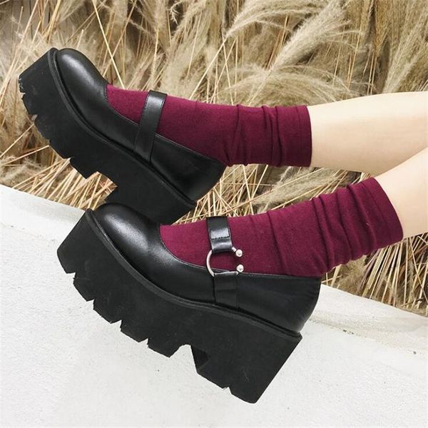 dress shoes women platform lolita spring autumn chunky heel vintage mary jane buckle strap ladies pumps jk uniform girls, Black
dress shoes women platform lolita spring autumn chunky heel vintage mary jane buckle strap ladies pumps jk uniform girls, Black