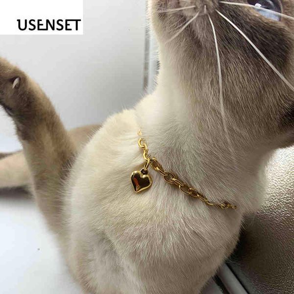 necklaces pendants charm 6mm gold color heart collar chain for pet dog& cat jewelry stainless steel holiday decoration, Silver
necklaces pendants charm 6mm gold color heart collar chain for pet dog& cat jewelry stainless steel holiday decoration, Silver