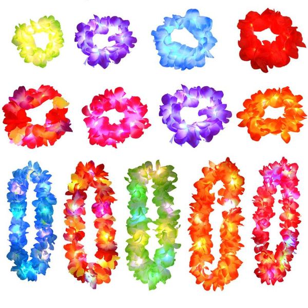 women girl light up glowing hawaii hula luau flower leis garland necklace head wear wreath birthday rave neon led party wedding decoration
women girl light up glowing hawaii hula luau flower leis garland necklace head wear wreath birthday rave neon led party wedding decoration