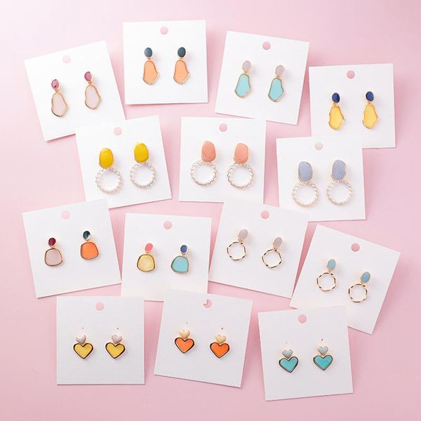sweet candy geometric simulated pearl acrylic heart round drop earrings for women girl summer jewelry accessories dangle & chandelier, Silver
sweet candy geometric simulated pearl acrylic heart round drop earrings for women girl summer jewelry accessories dangle & chandelier, Silver
