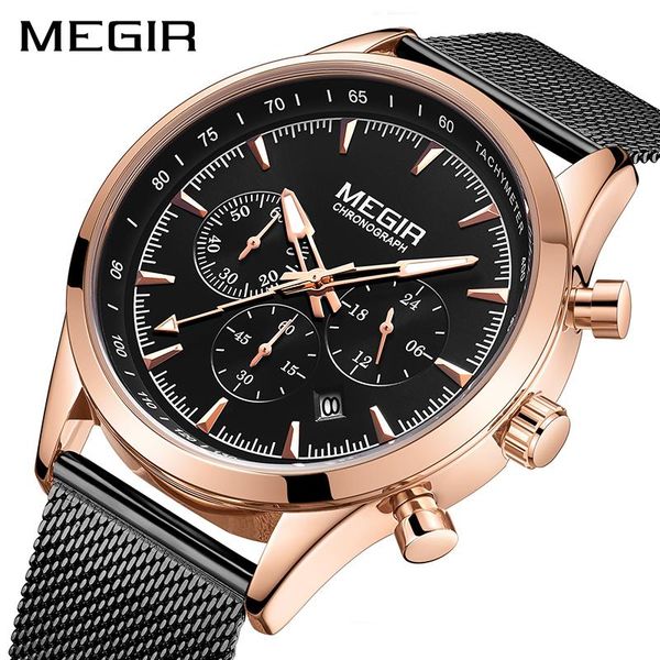 wristwatches megir mens watches brand rose gold stainless steel wrist watch for man waterproof business quartz relogio masculino, Slivery;brown
wristwatches megir mens watches brand rose gold stainless steel wrist watch for man waterproof business quartz relogio masculino, Slivery;brown