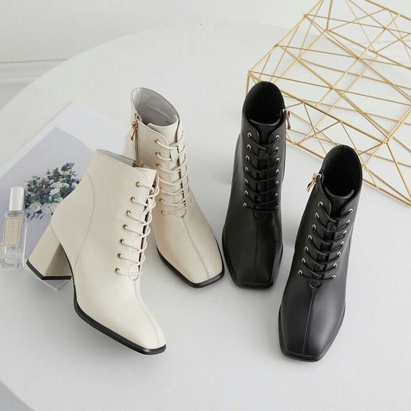 cow leather high-quality martin short boots autumn and winter single boots thick heel leather casual trend all-match high-heeled women', Black
cow leather high-quality martin short boots autumn and winter single boots thick heel leather casual trend all-match high-heeled women', Black