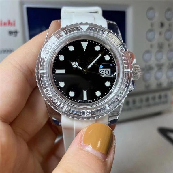n mens watch 3135 automatic mechanical movement acrylic crystal watches rubber strap wristwatches waterproof, Slivery;brown
n mens watch 3135 automatic mechanical movement acrylic crystal watches rubber strap wristwatches waterproof, Slivery;brown