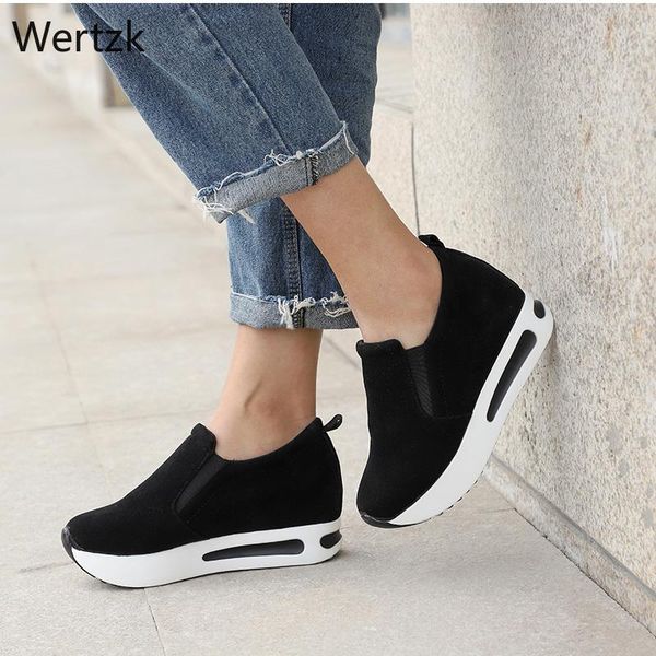 dress shoes women platform creepers female slip on moccasins suede elastic band sewing casual autumn shoe ladies footwear b446, Black
dress shoes women platform creepers female slip on moccasins suede elastic band sewing casual autumn shoe ladies footwear b446, Black
