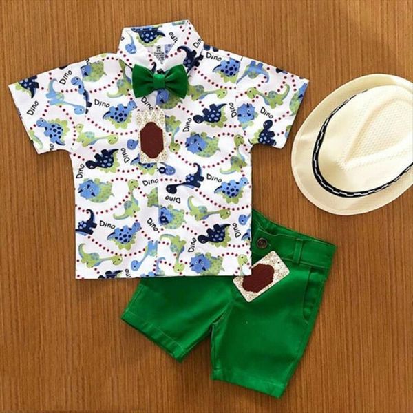 summer 2pcs toddler kid baby boy shirt dinosaur pants green shorts beach clothes outfit gentleman set, White
summer 2pcs toddler kid baby boy shirt dinosaur pants green shorts beach clothes outfit gentleman set, White