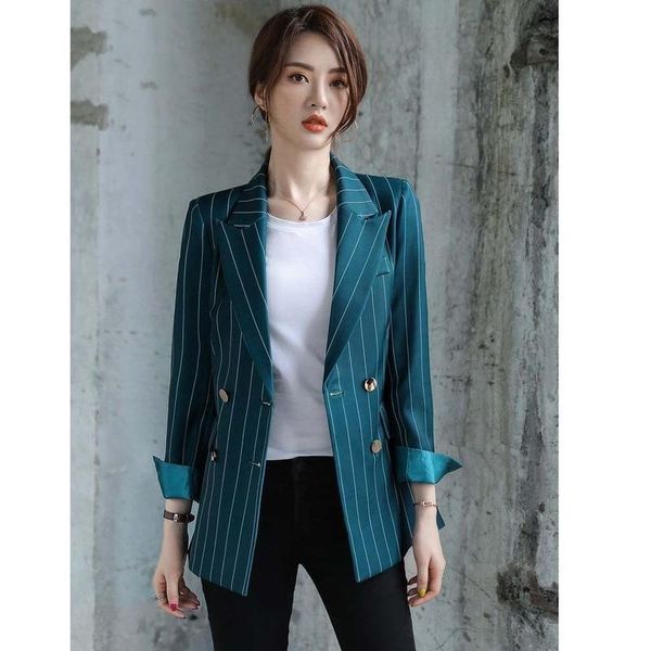 women's suits & blazers women 2021 spring fashion striped coat vintage long sleeve female slim office lady blazer outwear x1, White;black
women's suits & blazers women 2021 spring fashion striped coat vintage long sleeve female slim office lady blazer outwear x1, White;black