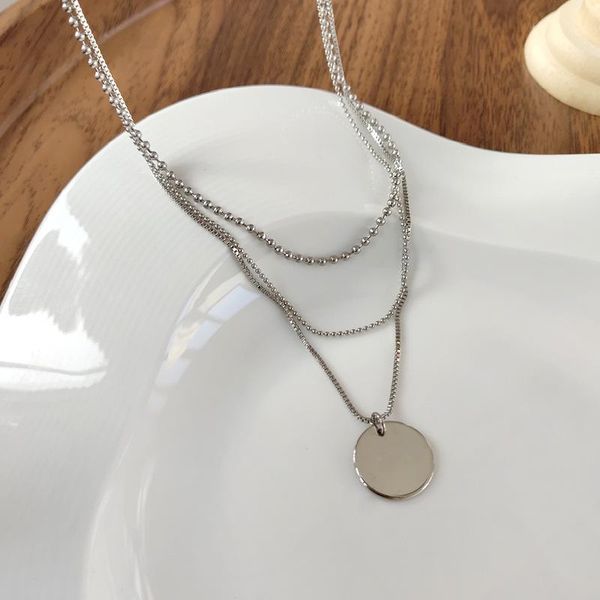 pendant necklaces many cascades wear necklace individual character cold style collarbone chain fashion round piece sweater female jewelry, Silver
pendant necklaces many cascades wear necklace individual character cold style collarbone chain fashion round piece sweater female jewelry, Silver