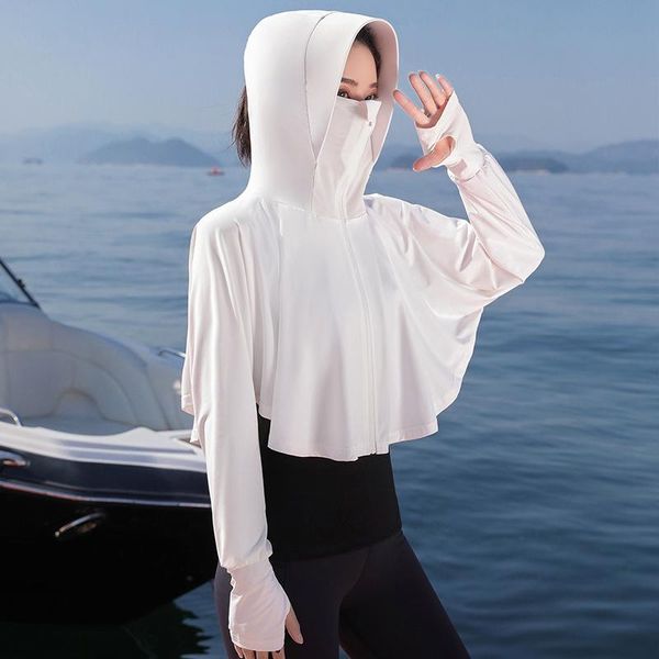 breathable uv sun protection shirt beach hat camping travel riding outdoor performance fishing shirts anti-uv women's swimwear, White;black
breathable uv sun protection shirt beach hat camping travel riding outdoor performance fishing shirts anti-uv women's swimwear, White;black
