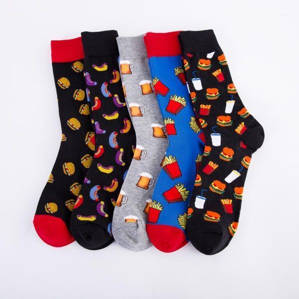 men's socks colorful dog hamburg beer pattern novelty happy funny kawaii sokken creative casual cotton for male1, Black
men's socks colorful dog hamburg beer pattern novelty happy funny kawaii sokken creative casual cotton for male1, Black