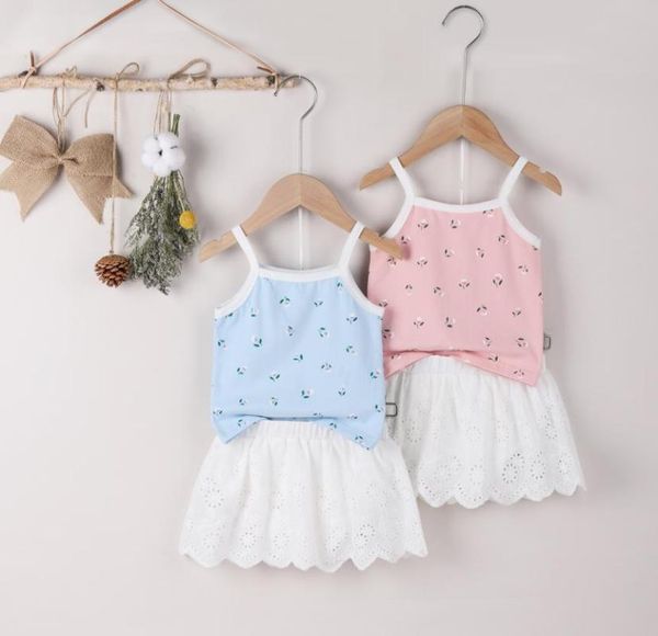 clothing sets children's clothes kids summer baby girls two-piece set floral printed pattern boat neck camisole and skirt, White
clothing sets children's clothes kids summer baby girls two-piece set floral printed pattern boat neck camisole and skirt, White