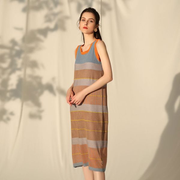 casual dresses micosoni high-end flax quality dress color striped stripe seam sleeveless s-l natural bgd5, Black;gray
casual dresses micosoni high-end flax quality dress color striped stripe seam sleeveless s-l natural bgd5, Black;gray